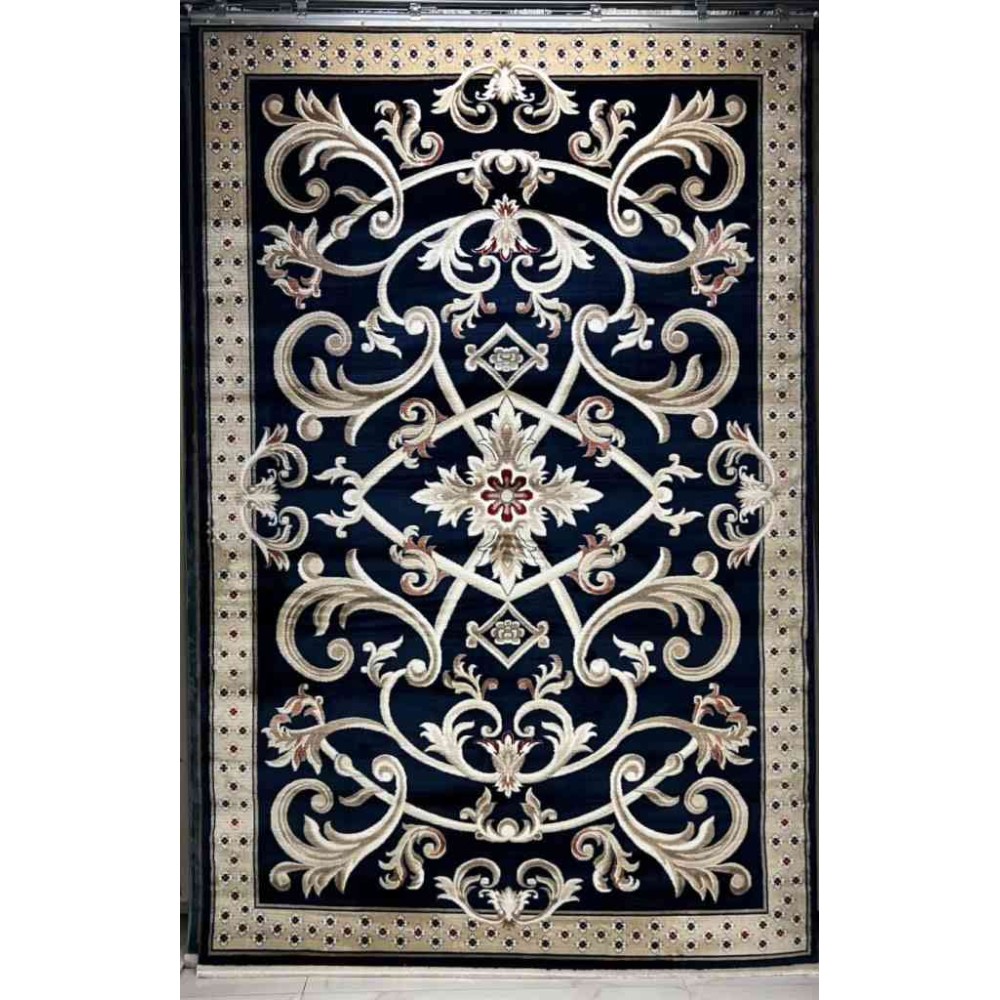 سجاد تركي سفير نقش فرنسي كحلي مقاس 400*600