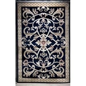 سجاد تركي سفير نقش فرنسي كحلي مقاس 100*300