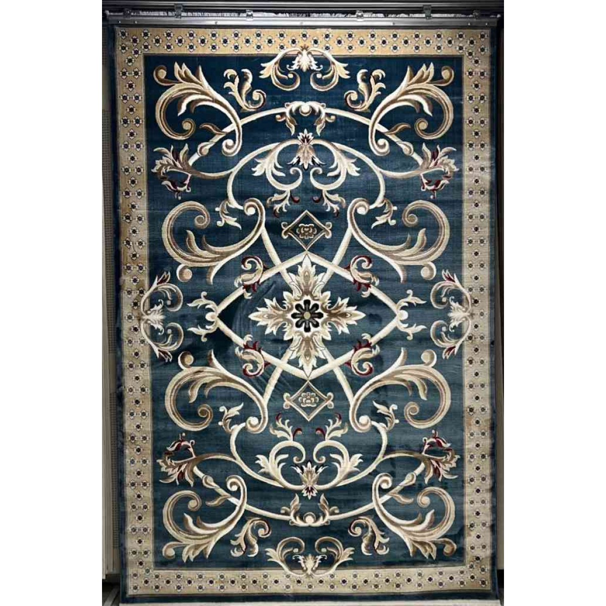 سجاد تركي سفير نقش فرنسي سماوي مقاس 100*200