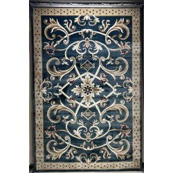سجاد تركي سفير نقش فرنسي سماوي مقاس 400*600