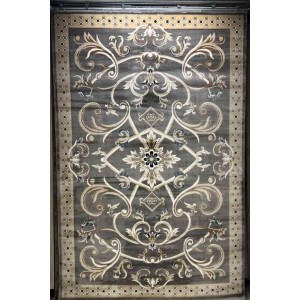 سجاد تركي سفير نقش فرنسي رصاصي مقاس 150*220