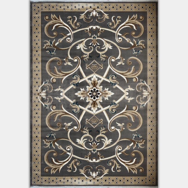 سجاد تركي سفير نقش فرنسي رصاصي مقاس 100*200