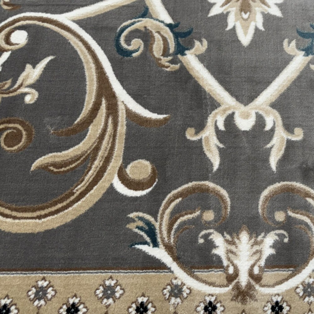 سجاد تركي سفير نقش فرنسي رصاصي مقاس 400*500