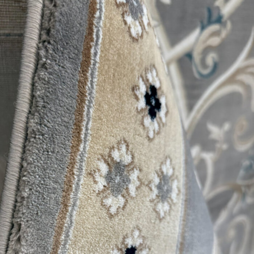 سجاد تركي سفير نقش فرنسي رصاصي مقاس 400*500