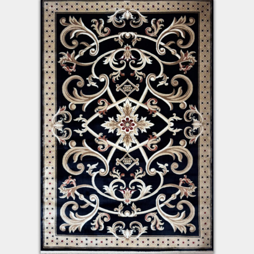 سجاد تركي سفير نقش فرنسي كحلي مقاس 400*600