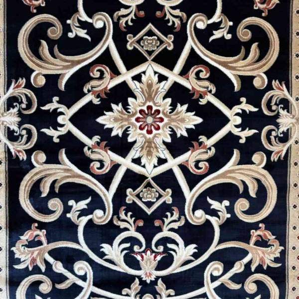 سجاد تركي سفير نقش فرنسي كحلي مقاس 250*350