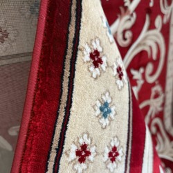 سجاد تركي سفير نقش فرنسي احمر عنابي مقاس 100*200