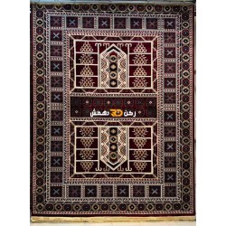 سجاد افغاني حرير ناعم بخارى 2004 احمر مقاس 200*300