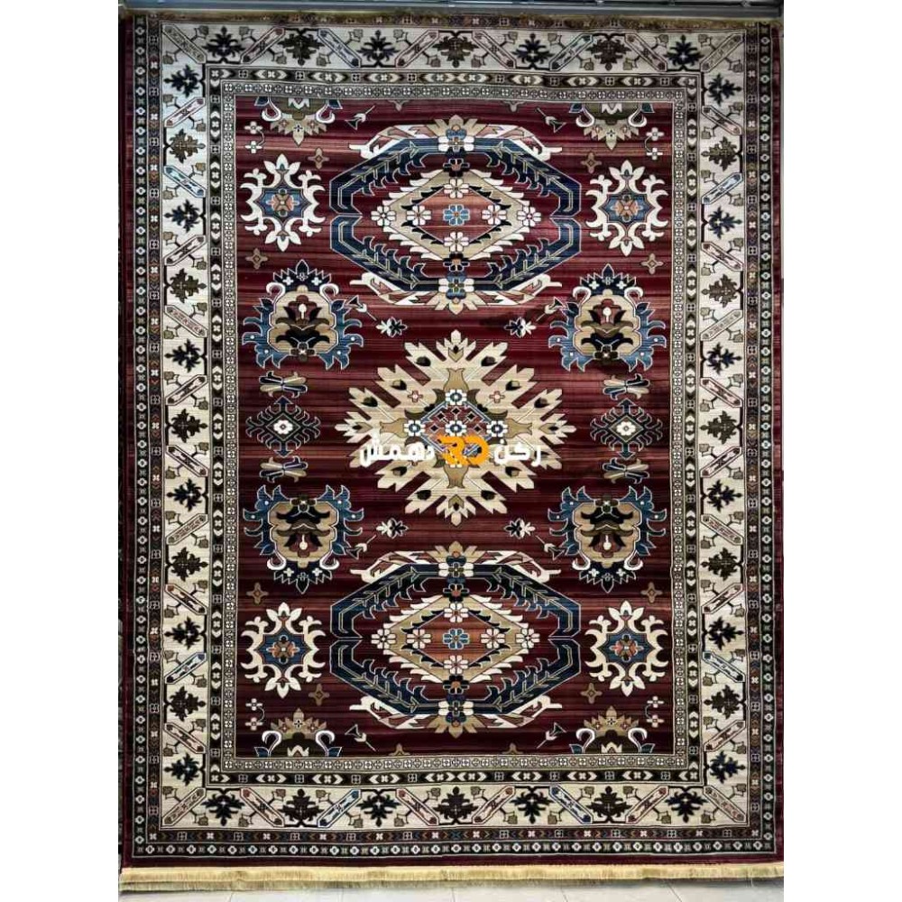 سجاد افغاني حرير ناعم بخارى 2005 احمر مقاس 400*500