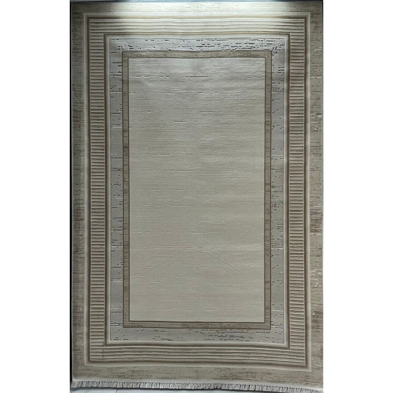 سجاد تركي اطار برواز سيلفيا 40984A بيج مقاس 150*220