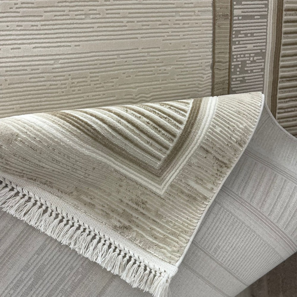 سجاد تركي اطار برواز سيلفيا 40984A بيج مقاس 400*500