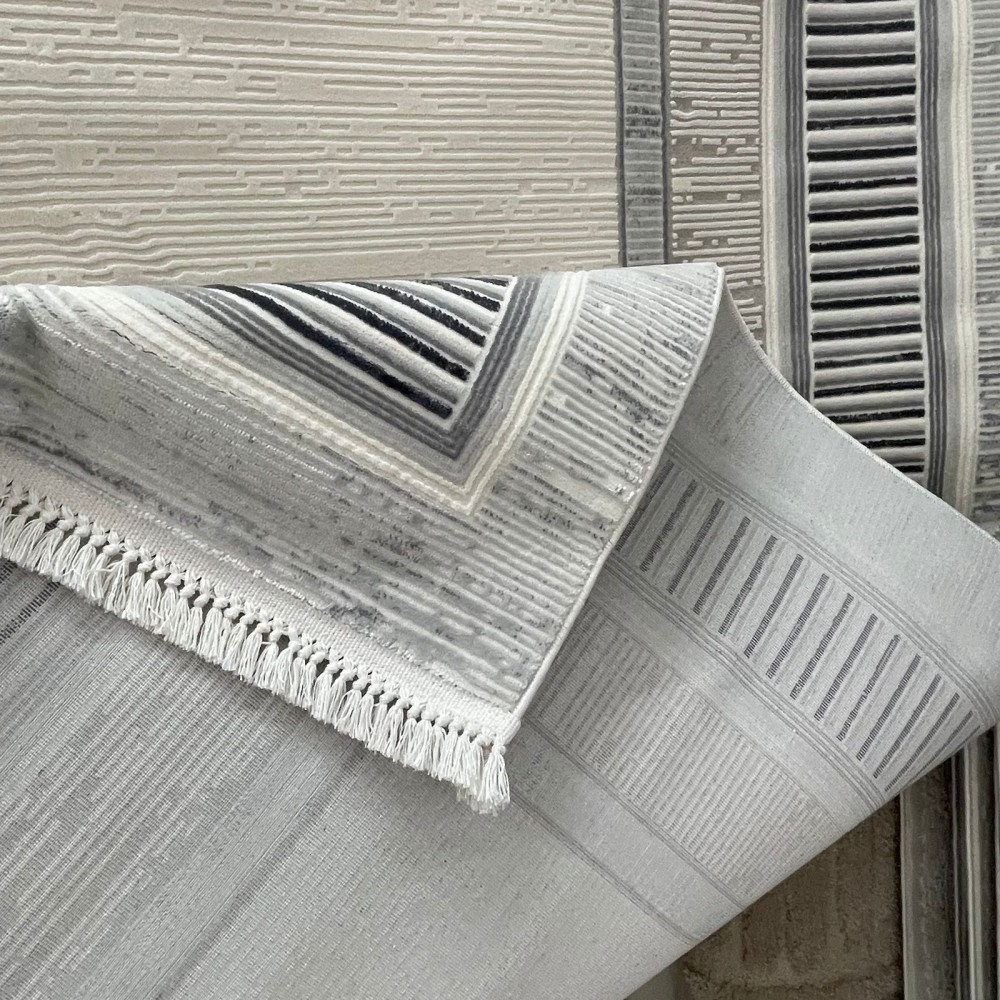 سجاد تركي اطار برواز سيلفيا 40984A رصاصي مقاس 400*500