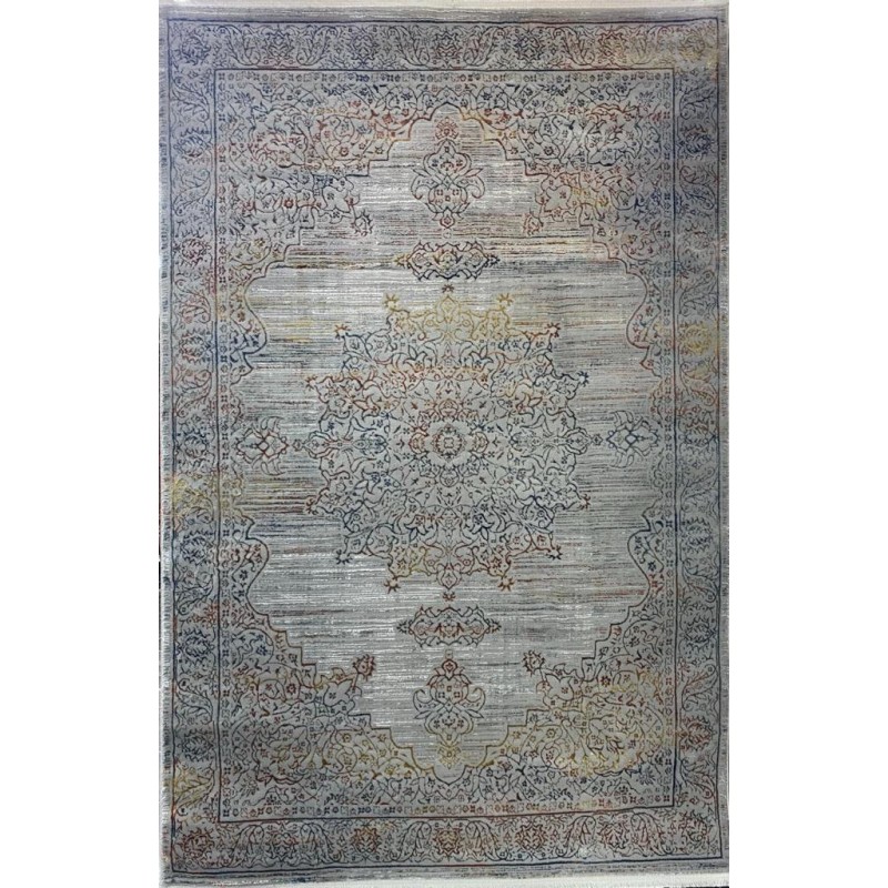 سجاد تركي سوبر قولد 8786 رصاصي غامق ذهبي غامق