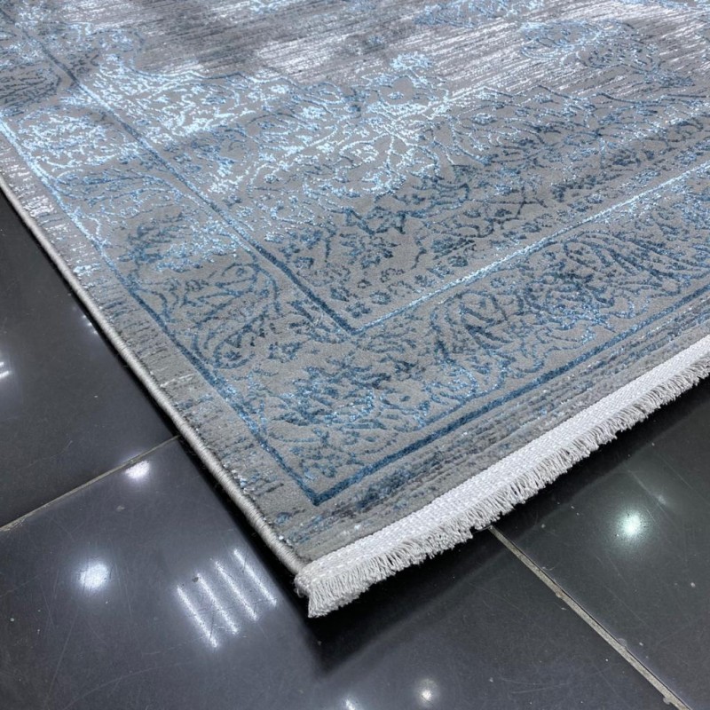 سجاد تركي سوبر قولد 8786 رصاصي غامق كحلي