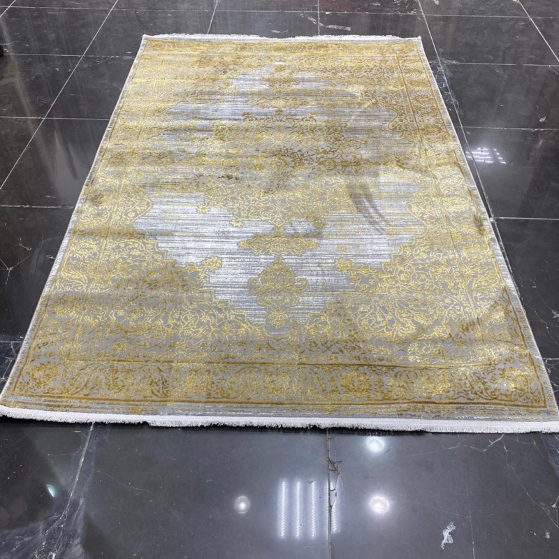 سجاد تركي سوبر قولد 8786 رصاصي غامق ذهبي