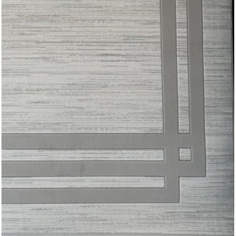 سجاد تركي برواز مودرن طيف BT476 كريم رصاصي مقاس 50*80