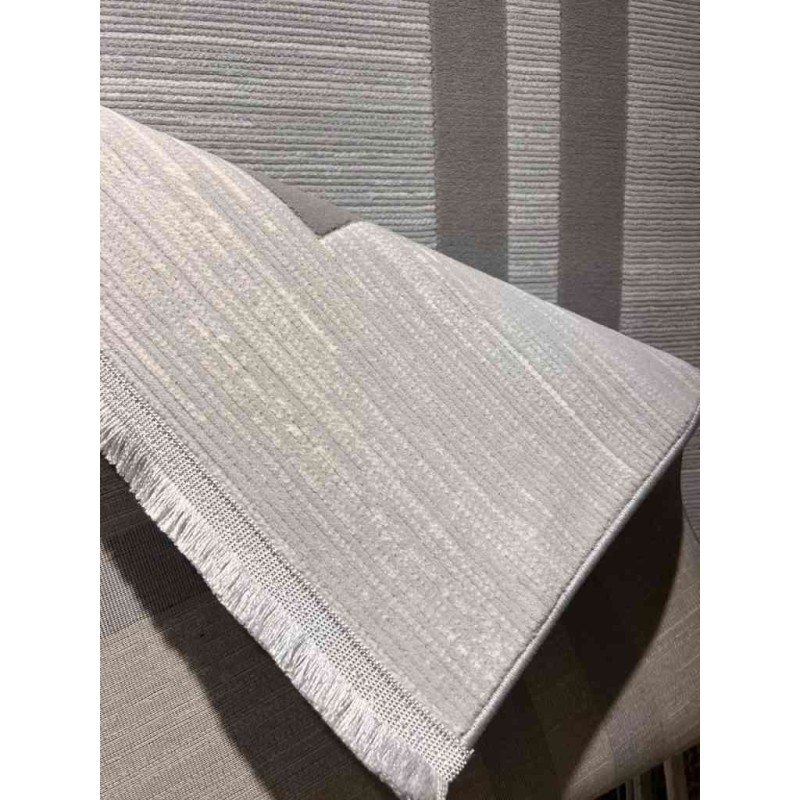 سجاد تركي برواز مودرن طيف BT476 كريم رصاصي مقاس 50*80