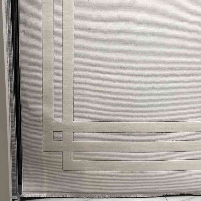 سجاد تركي برواز مودرن طيف BT476 كريم مقاس 50*80