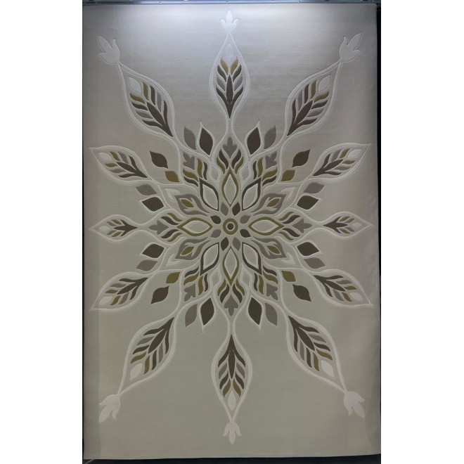 سجاد تركي لافندر N0595A بيج دائري مقاس 200*200