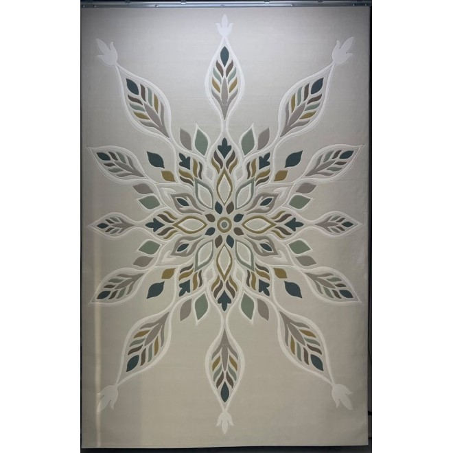 سجاد تركي لافندر N0595A اخضر دائري مقاس 200*200