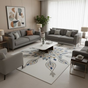 سجاد تركي لافندر N0595A رصاصي ميكس مقاس 80*150