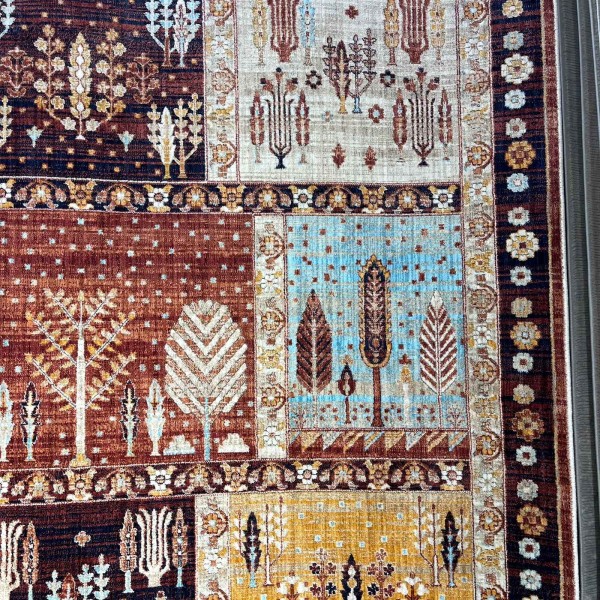 سجاد بوهيمي فينيسيا تركي  43242A كحلي احمر مقاس 150*220 سم