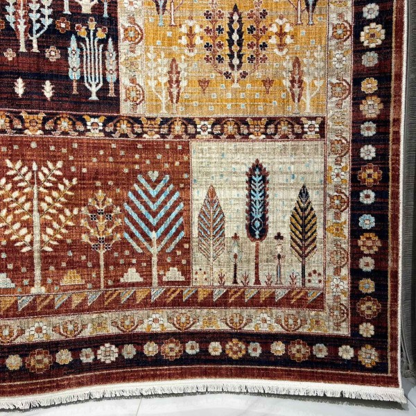 سجاد بوهيمي فينيسيا تركي  43242A كحلي احمر مقاس 150*220 سم