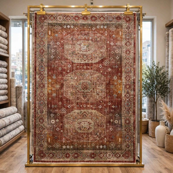 سجاد بوهيمي فينيسيا تركي  43267C احمر مقاس 300*400 سم