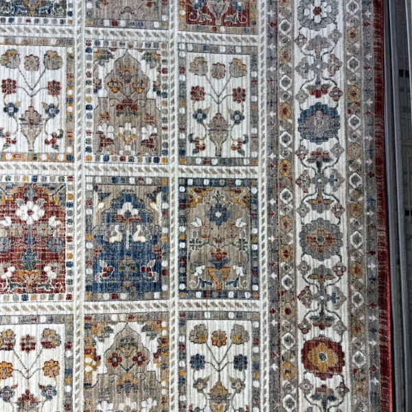 سجاد بوهيمي فينيسيا تركي  43285B كريم احمر مقاس 150*220 سم