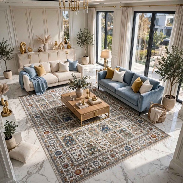سجاد بوهيمي فينيسيا تركي  43285B مولتي مقاس 150*220 سم