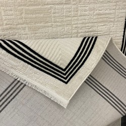 سجاد تركي اطار برواز فيكتوريا 41606A كريم اسود مقاس 300*400 سجاد تركي اطار برواز فيكتوريا 41606A كريم اسود مقاس 300*400