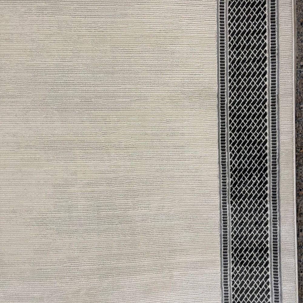 سجاد تركي اطار برواز فيكتوريا 41602A كريم اسود مقاس 150*220 سجاد تركي اطار برواز فيكتوريا 41602A كريم اسود مقاس 150*220