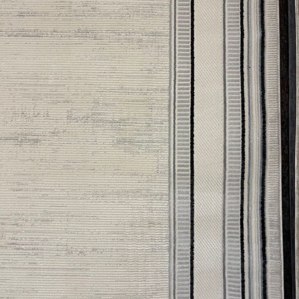 سجاد تركي اطار برواز فيكتوريا 41604A كريم اسود مقاس 80*150 سجاد تركي اطار برواز فيكتوريا 41604A كريم اسود مقاس 80*150