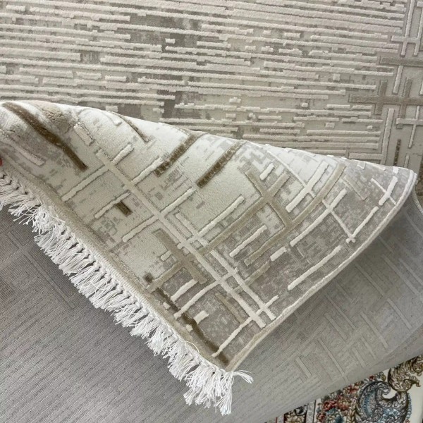سجاد تركي فوج 36232A كريم بيج مقاس 150*220