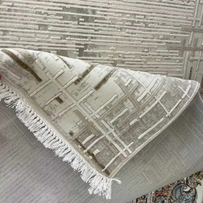سجاد تركي فوج 36232A كريم بيج مقاس 250*350 - سجاد مودرن