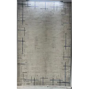 سجاد تركي فوج 36232A كريم سماوي مقاس 100*300