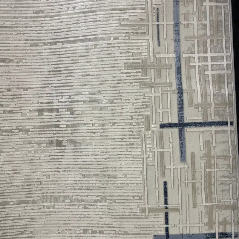 سجاد تركي فوج 36232A كريم سماوي مقاس 250*350 - سجاد مودرن