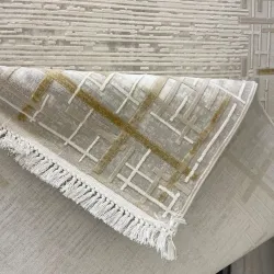 سجاد تركي فوج 36232A كريم ذهبي مقاس 300*400