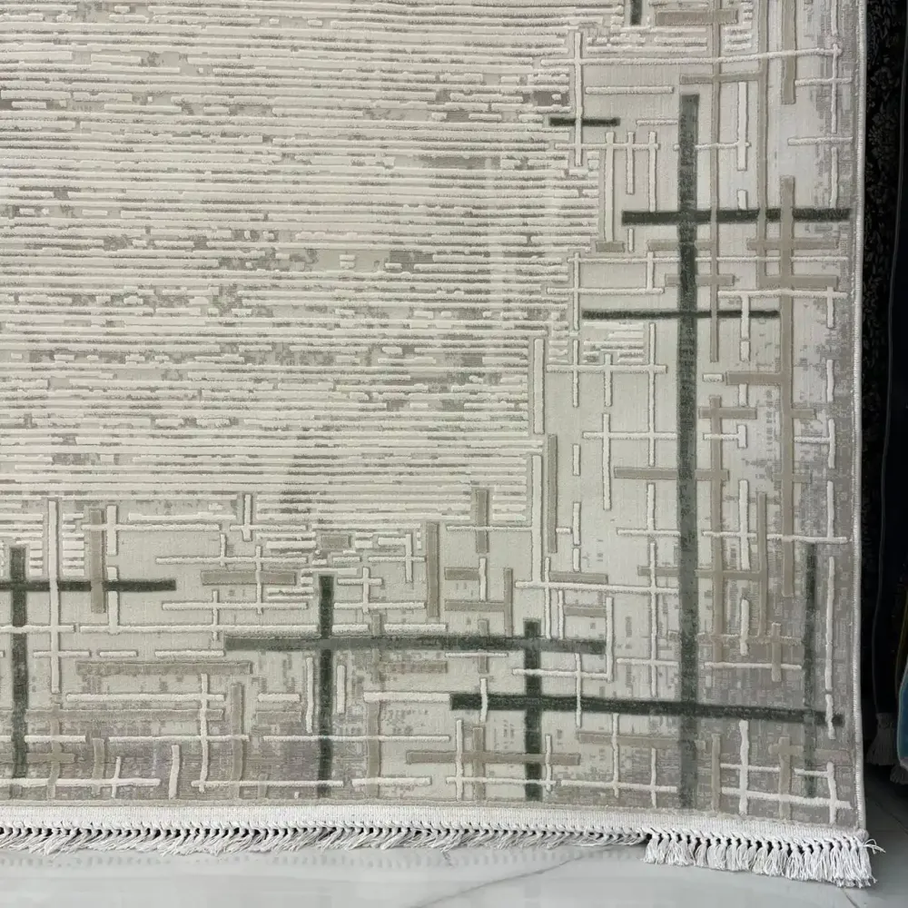 سجاد تركي فوج 36232A كريم اخضر مقاس 50*80 سجاد تركي فوج 36232A كريم اخضر مقاس 50*80 - سجاد مودرن