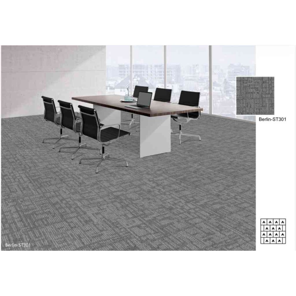موكيت مربعات ارضيات مكتبية بلاط مكتبي برلين ST301 مقاس 50*50 موكيت مربعات ارضيات مكتبية بلاط مكتبي برلين ST301 مقاس 50*50