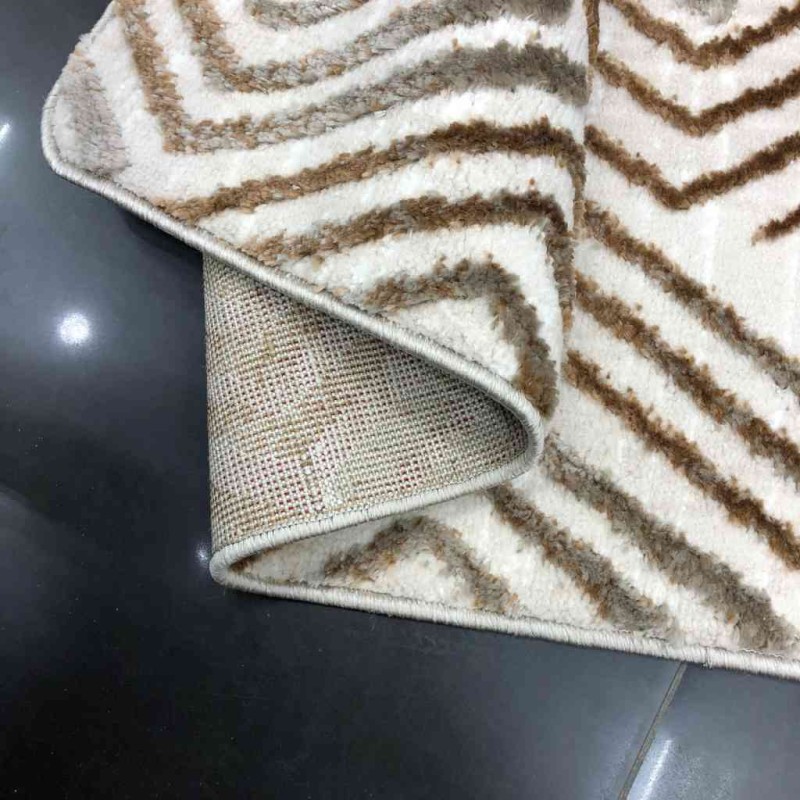 موكيت امواج تركي A1516 بيج بني 100*100
