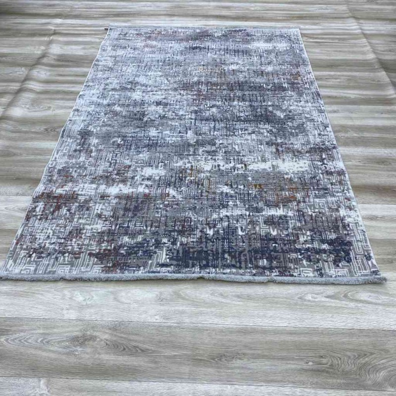 سجاد ميلينيوم بلغاري 9609 ابيض رصاصي غامق 100*200