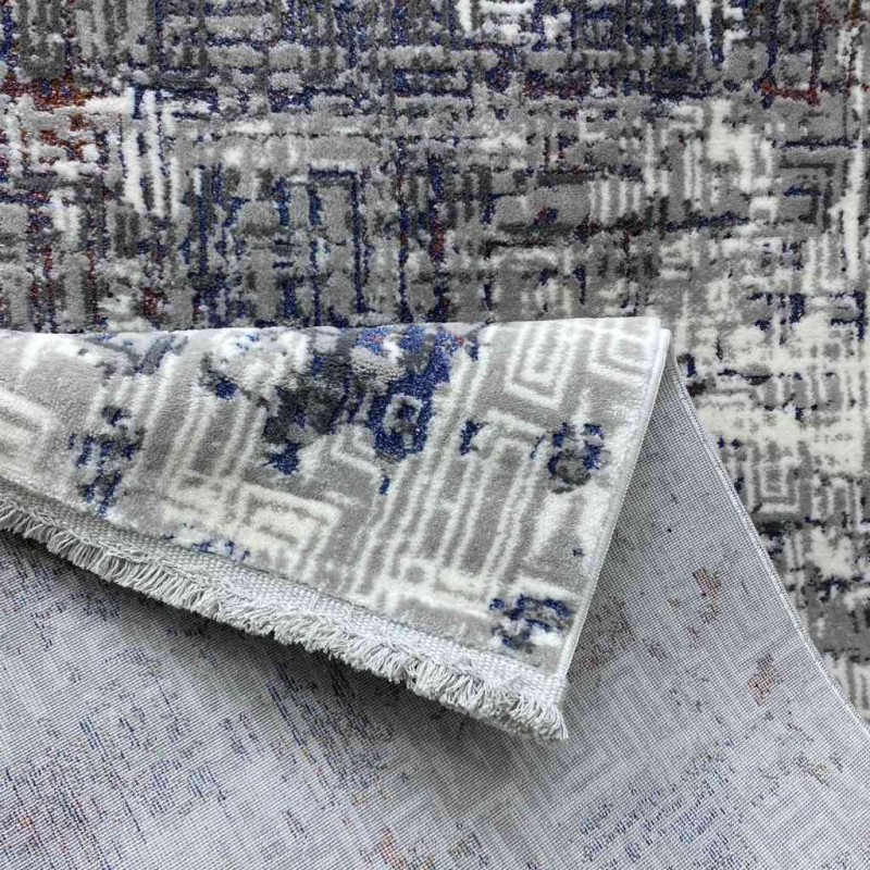 سجاد ميلينيوم بلغاري 9609 ابيض رصاصي غامق 100*200