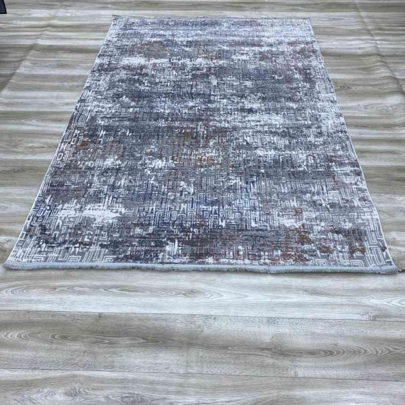 سجاد ميلينيوم بلغاري 9609 ابيض رصاصي غامق 100*200