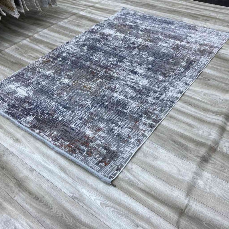 سجاد ميلينيوم بلغاري 9609 ابيض رصاصي غامق 100*200