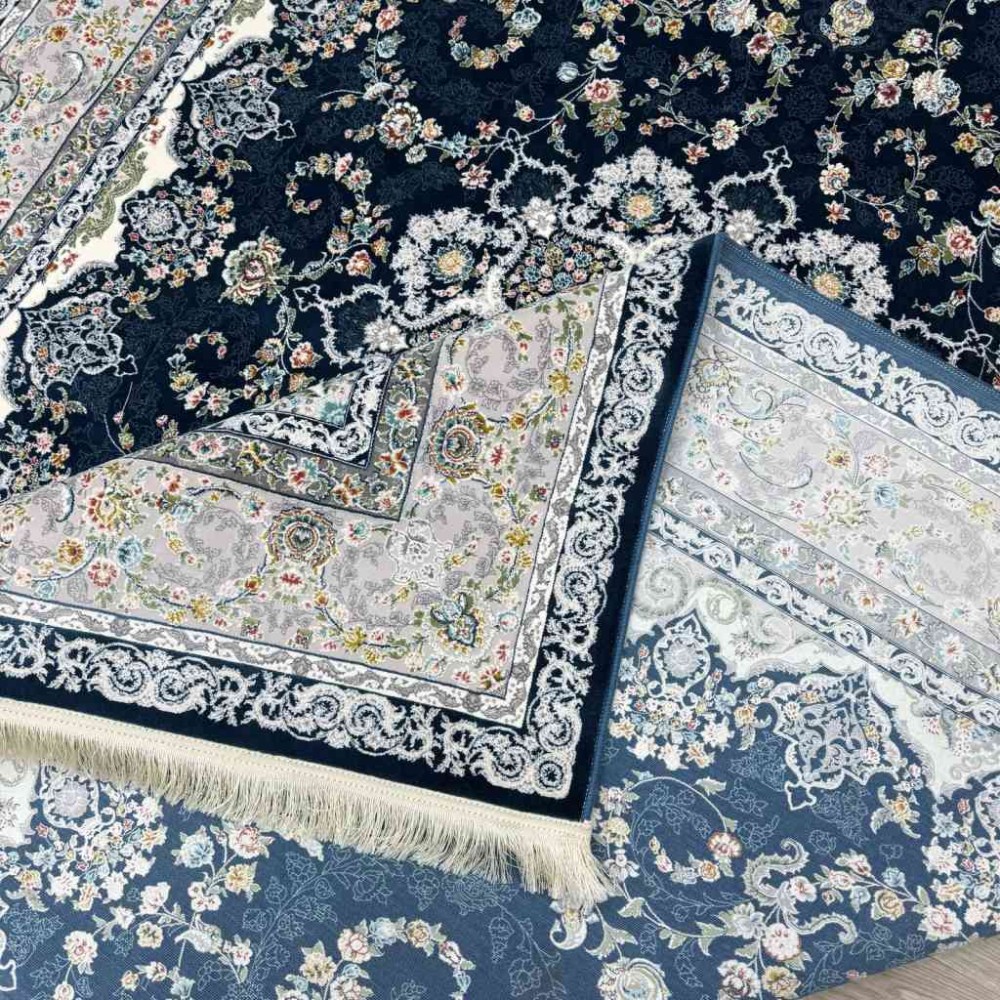 سجاد ايراني عجمي لون سماوي مقاس 200*300