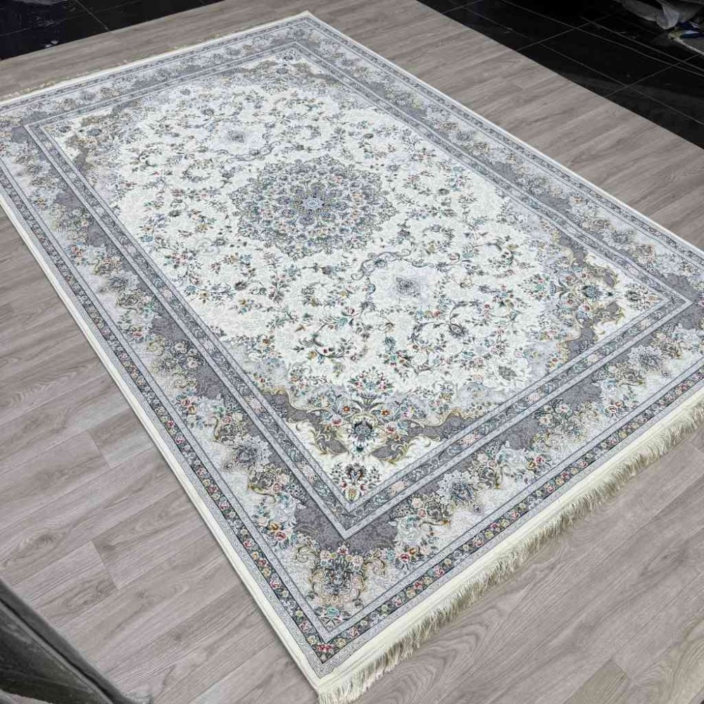 سجاد ايراني عجمي لون كريم مقاس 250*350