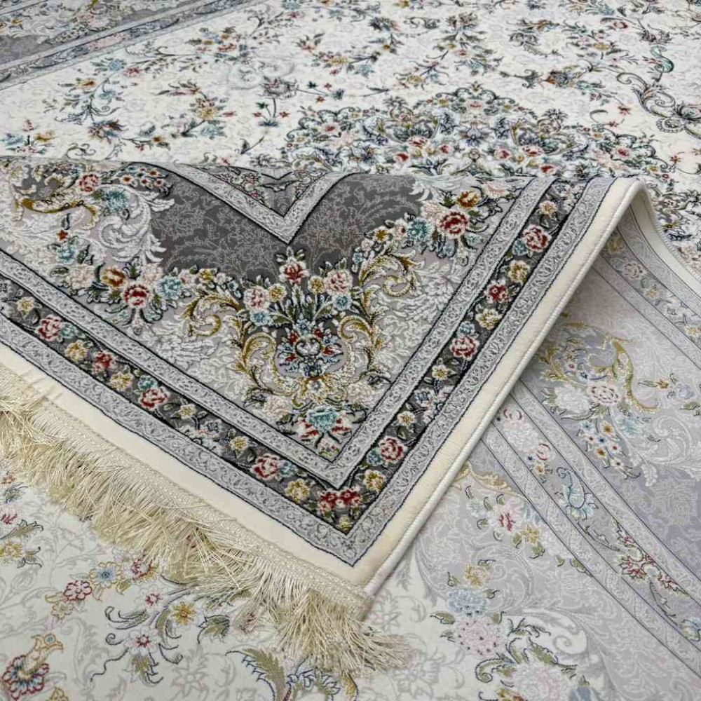 سجاد ايراني عجمي لون كريم مقاس 250*350