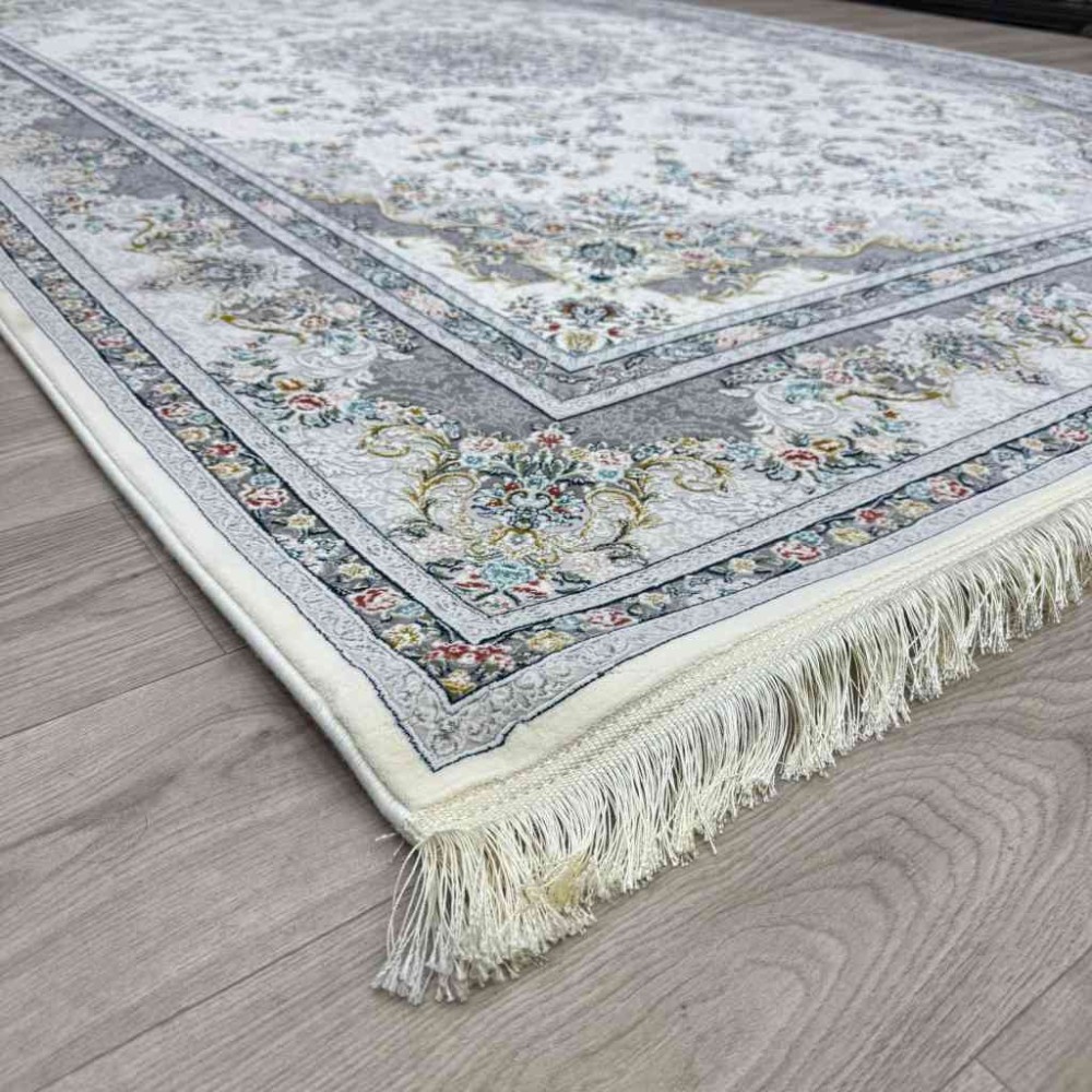 سجاد ايراني عجمي لون كريم مقاس 250*350