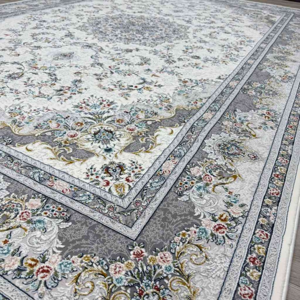 سجاد ايراني عجمي لون كريم مقاس 250*350